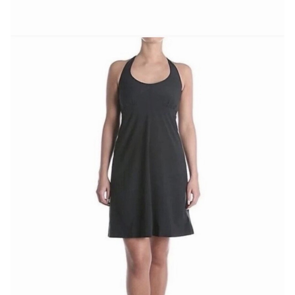 NWT $55 Columbia PFG Armadale Black Halter Athletic Dress Atheleisure Active L
